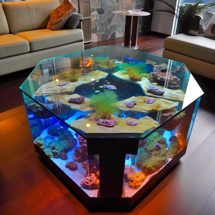 aquarium table design