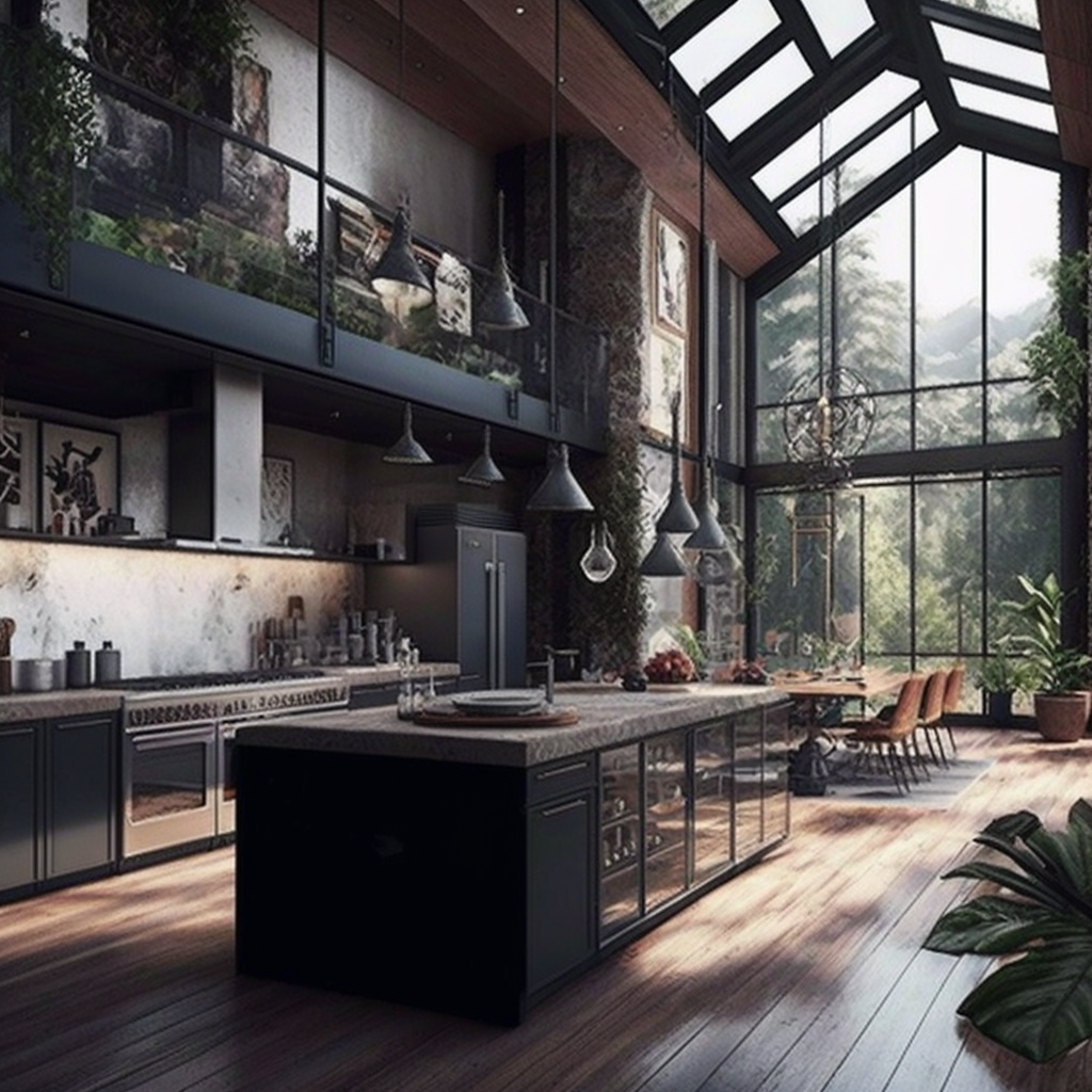 Industrial kitchen design inspiration