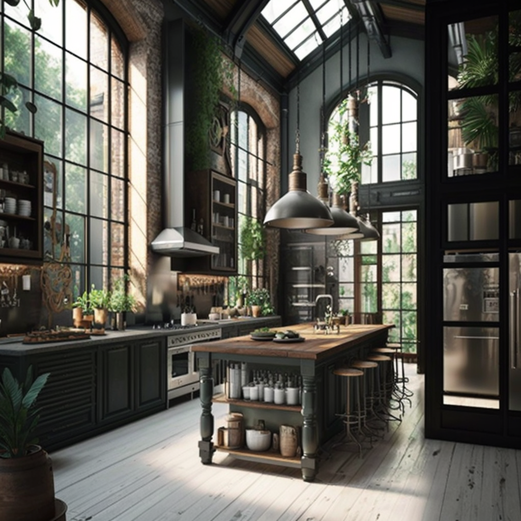 Industrial kitchen design inspiration