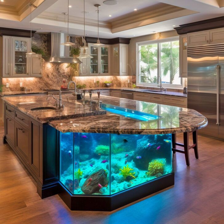 Innovative Design Features of Aquarium Kitchen Islands