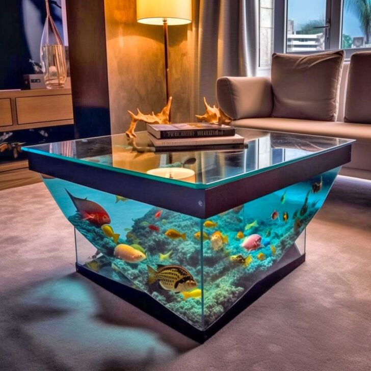 The Role of Aquarium Coffee Tables in Room Decor
