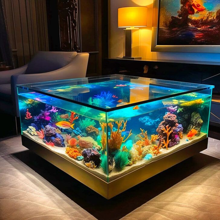 Aquarium Coffee Table: Dive into Tranquility with Underwater Elegance