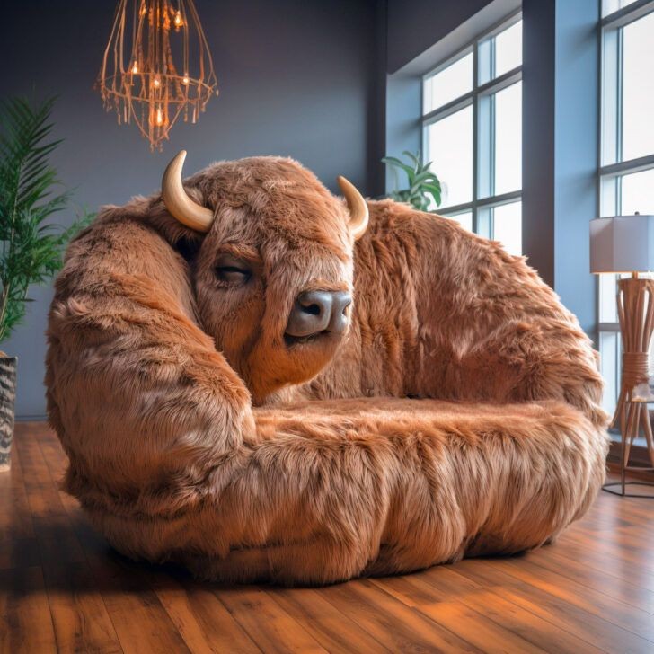 Embracing the Comfort of Oversized Animal-Shaped Sofas