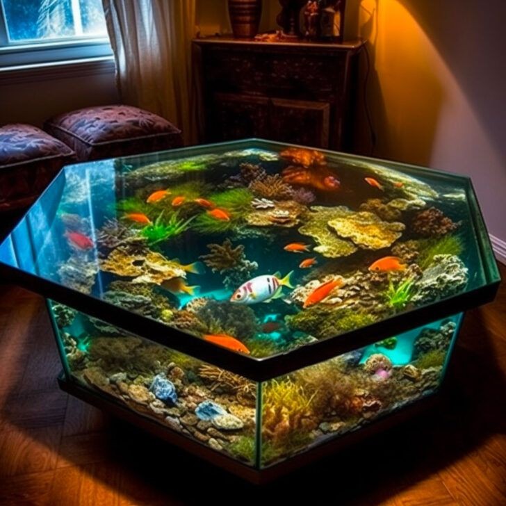 Aquarium Coffee Table: Dive into Tranquility with Underwater Elegance
