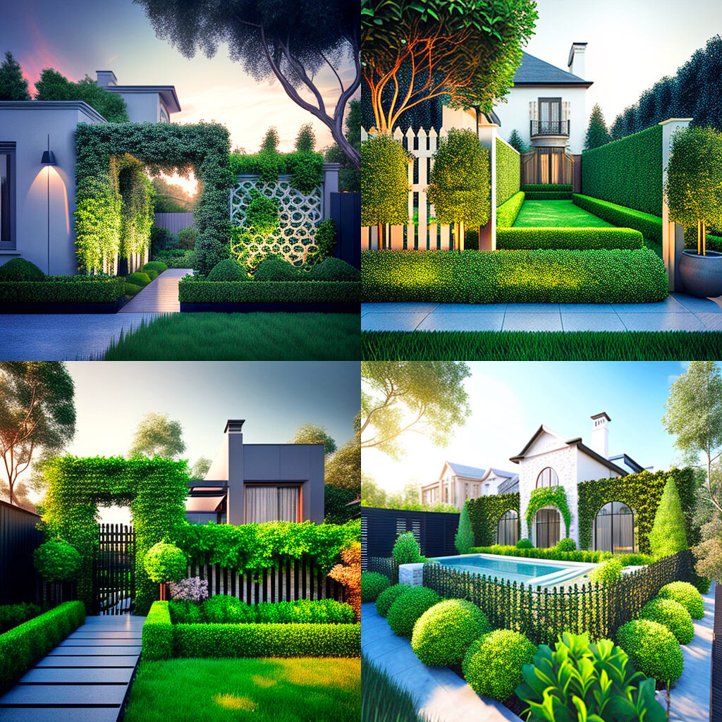 Creative living fence design inspiration