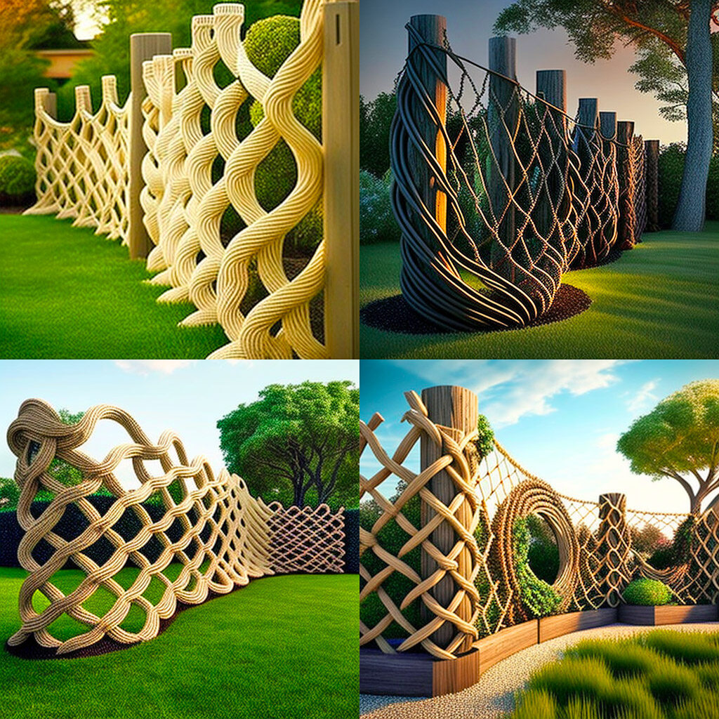 Creative rope fence design inspiration