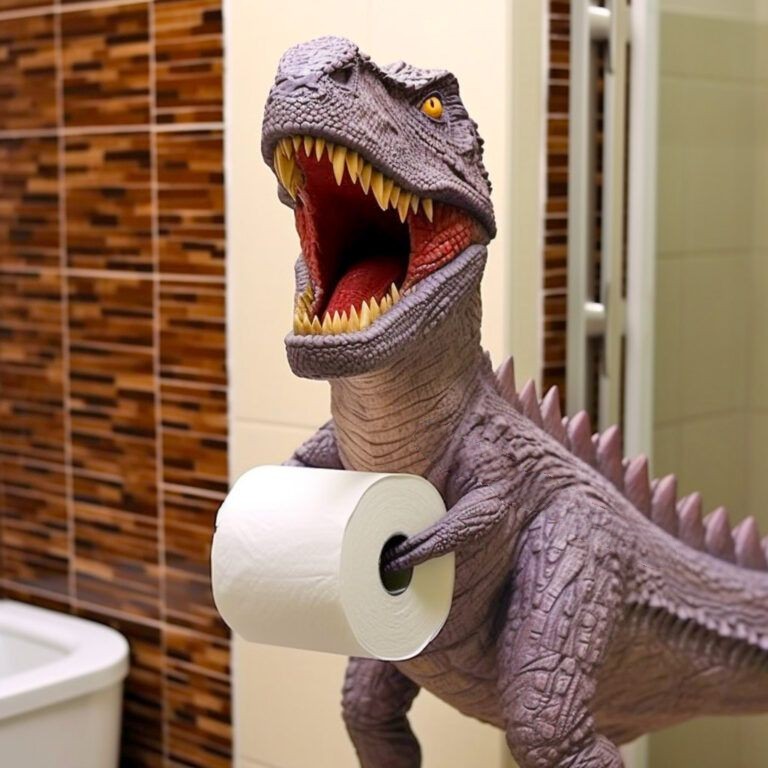 Can I return or exchange a dinosaur toilet paper holder if I'm not satisfied?
