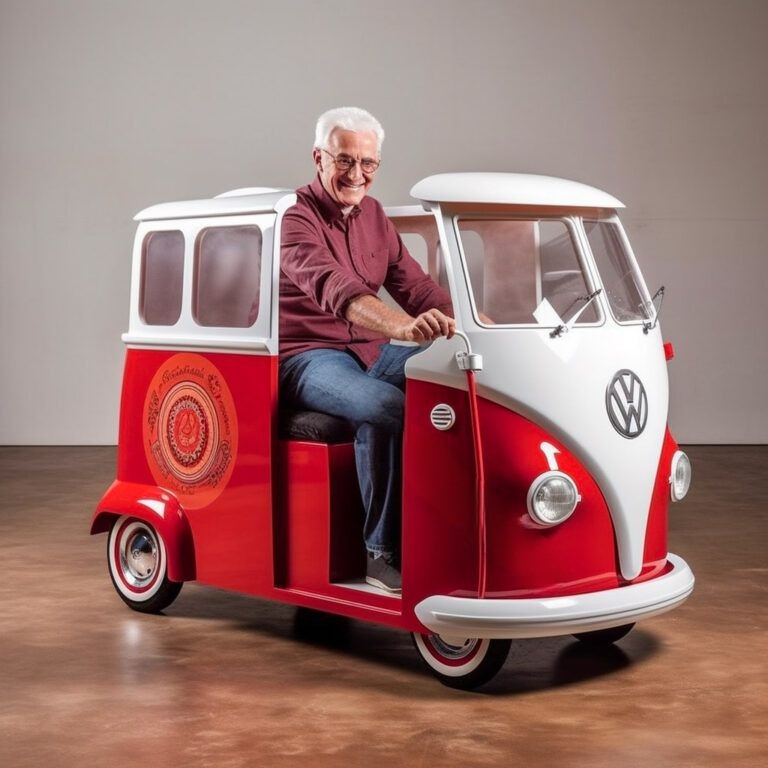 These Volkswagen Hippy Van Mobility Scooters Offer a Nostalgic Ride for Seniors