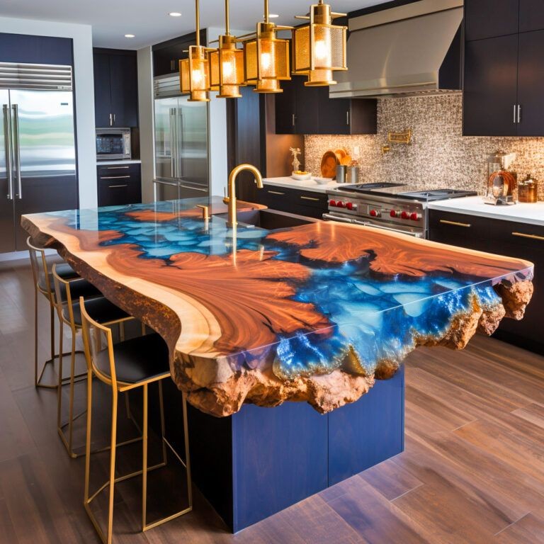 These Geode and Epoxy Kitchen Islands Are Unearthing a New Level