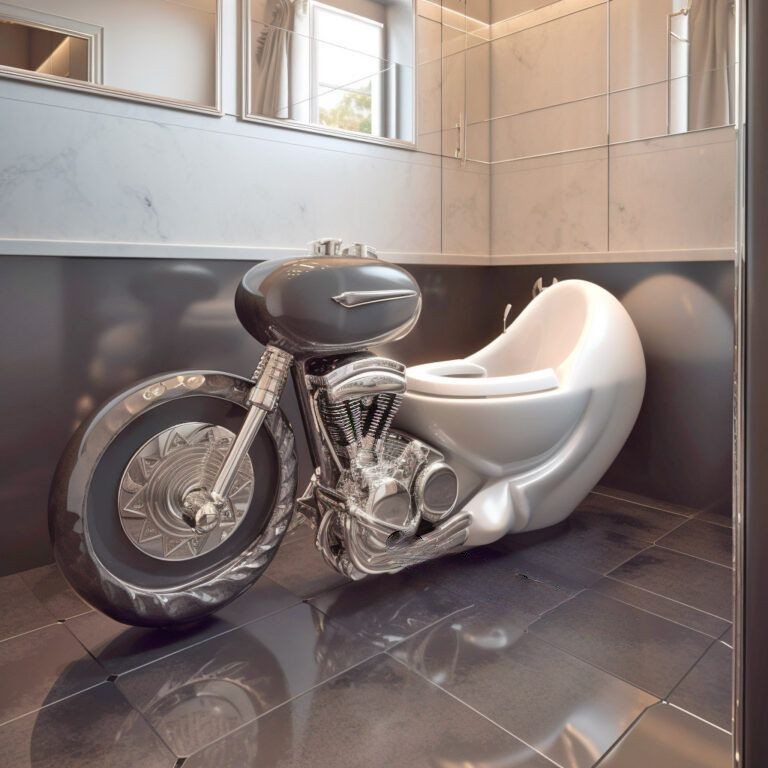 harley davidson bathroom