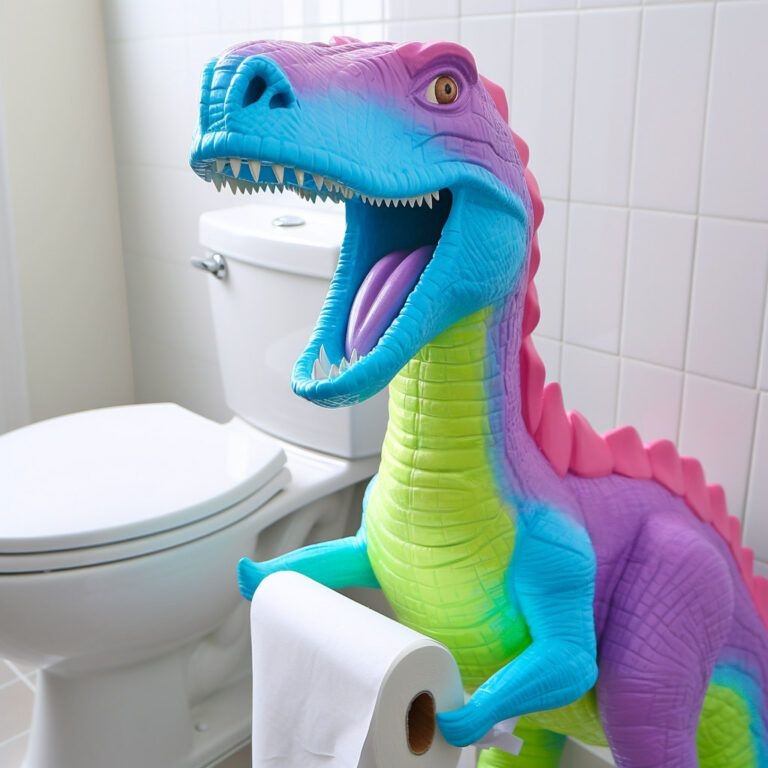 Bringing Prehistoric Whimsy to Your Bathroom: Dinosaur Toilet Paper Holders