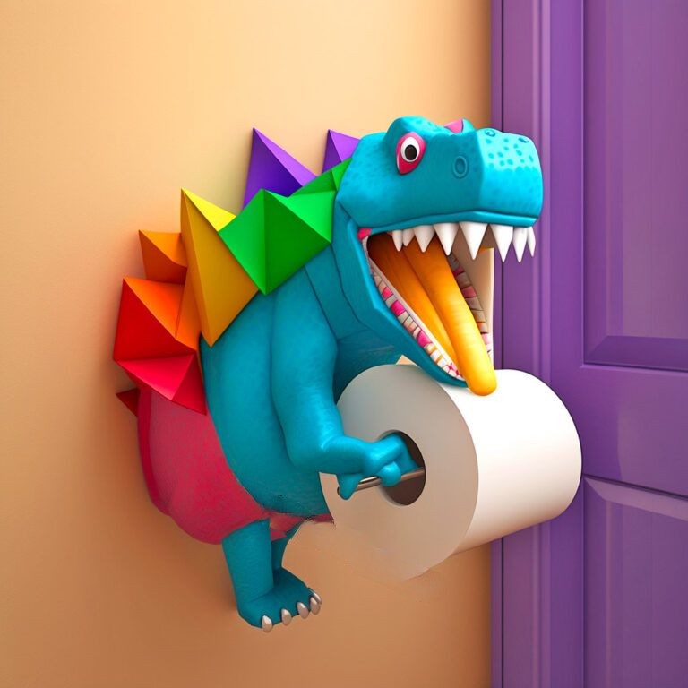The Variety of Dinosaur Toilet Paper Holder Designs