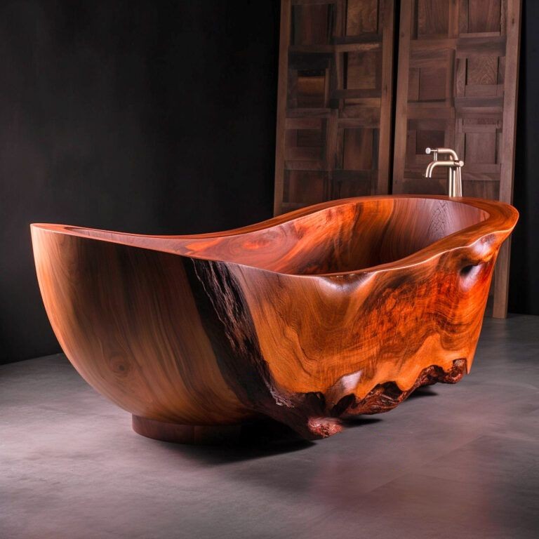 Is it necessary to seal or treat the wood on a live edge bathtub?