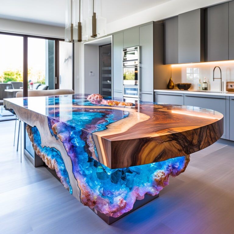These Geode and Epoxy Kitchen Islands Are Unearthing a New Level of Luxe –  Inspiring Designs