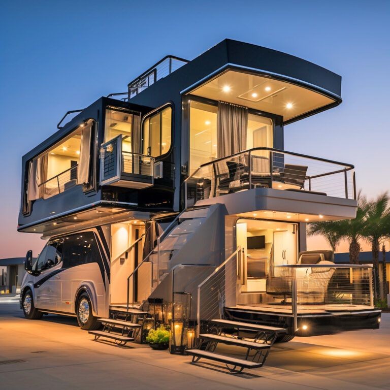 These Monster Open-Concept Campers Have Fold-Down Dividers That Offer Dazzling Sees 