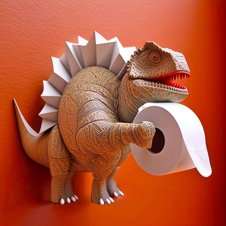 These Dinosaur Toilet Paper Holders Are Perfect For a Dino Loving Kid's  Bathroom – Inspiring Designs