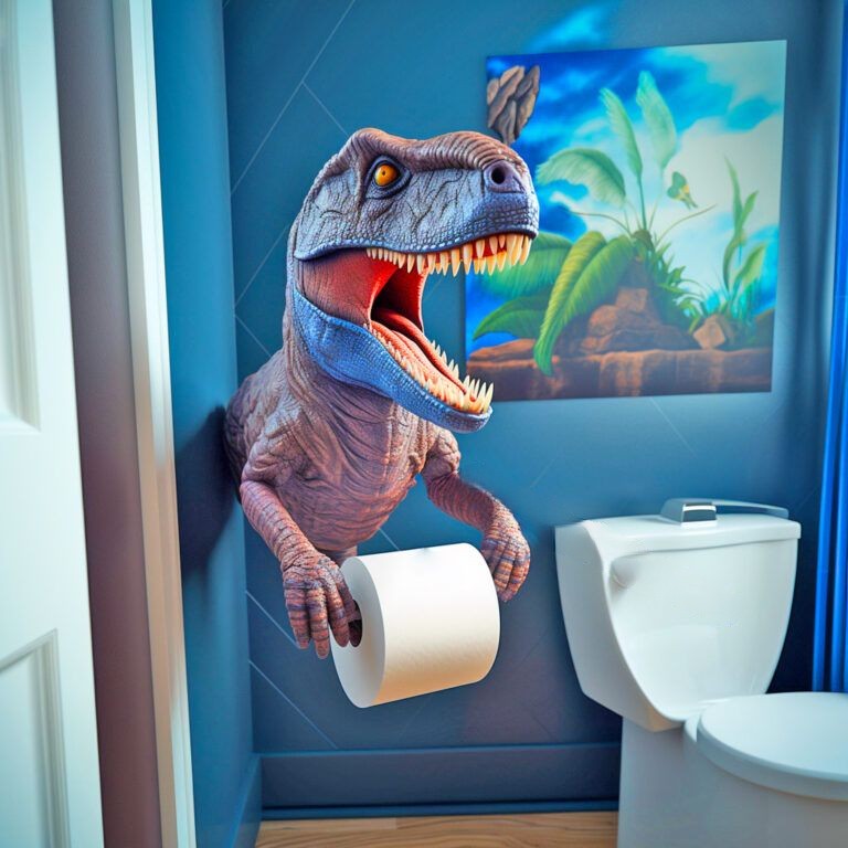 Unique Design Features of Dinosaur Toilet Paper Holders