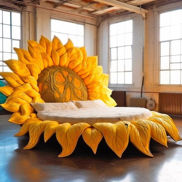 Bask in Comfort: Discover the Sunflower Shaped Bed for Dreamy Nights