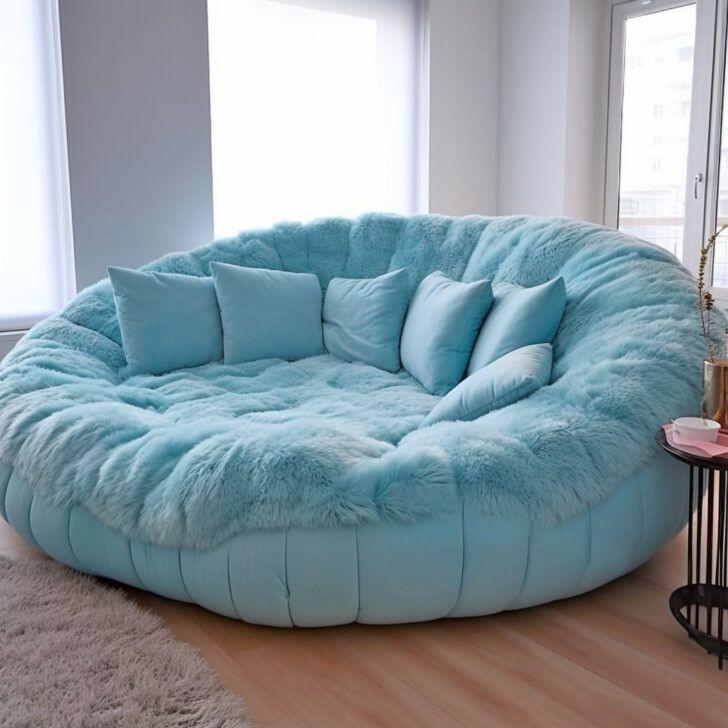 giant circular movie sofas