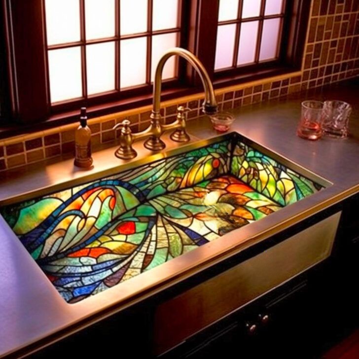 Traditional vs. Modern Styles of Stained Glass Sinks for Your Kitchen