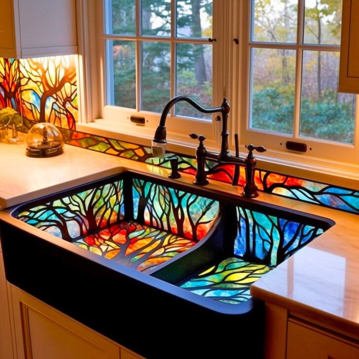 Incorporating Stained Glass Sinks: Inspiring Ideas for Kitchen Decor
