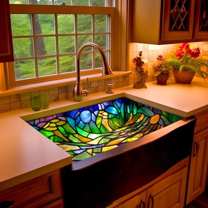 The Transformative Effect of Stained Glass Sinks on Your Kitchen
