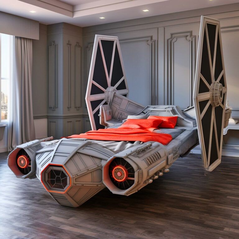 star wars themed bed