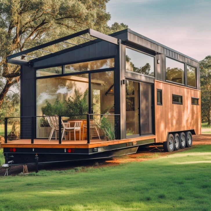 20+ Incredible Luxury Modern Tiny Homes With Huge Windows and Decks –  Inspiring Designs