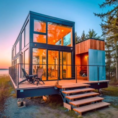 20+ Stunning Contemporary Tiny Homes Featuring Expansive Windows and Deck