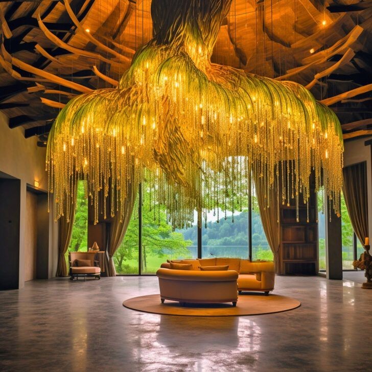 weeping willow tree chandelier