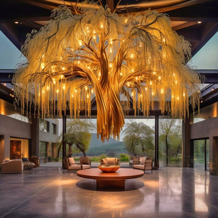 Weeping Willow Chandelier: Illuminate Your Home with Natural Elegance