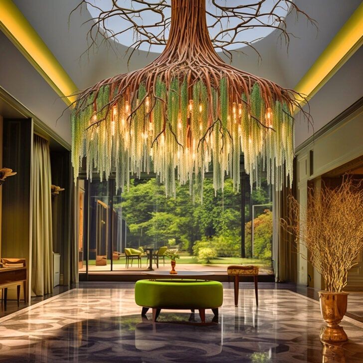 Weeping Willow Chandelier: Illuminate Your Home with Natural Elegance