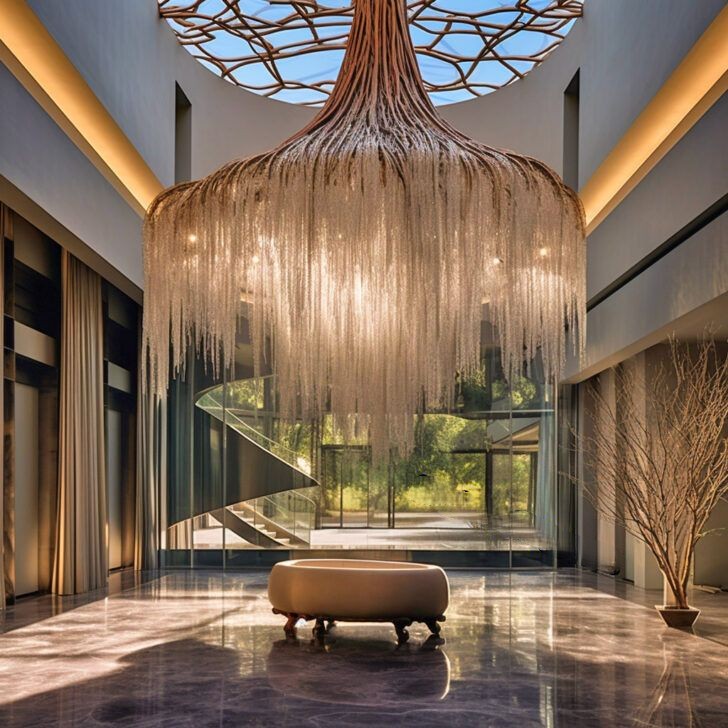 Illuminate Your Home with Natural Elegance: Weeping Willow Chandeliers