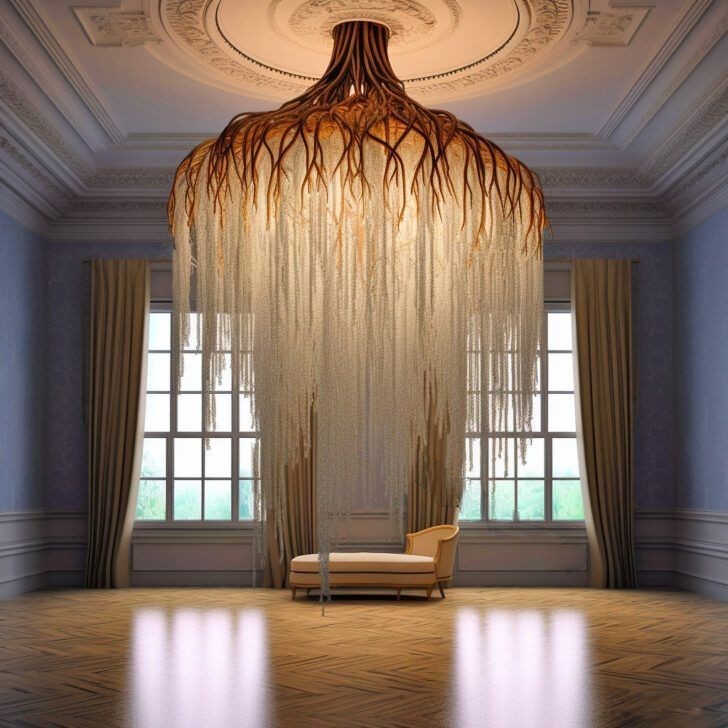 weeping willow chandelier