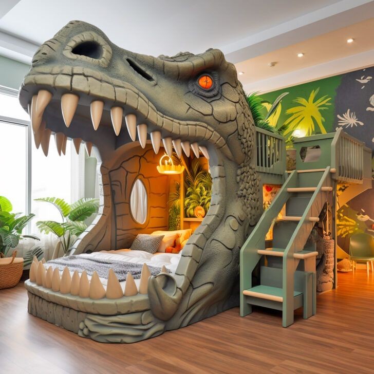 Unveiling Dinosaur-Shaped Bunk Beds