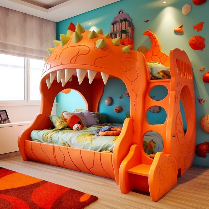 Unveiling Dinosaur-Shaped Bunk Beds