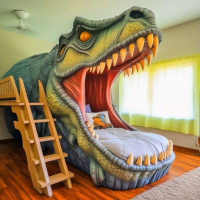 Dinosaur-shaped Bunk Beds: Unveiling Prehistoric Bedroom Adventure