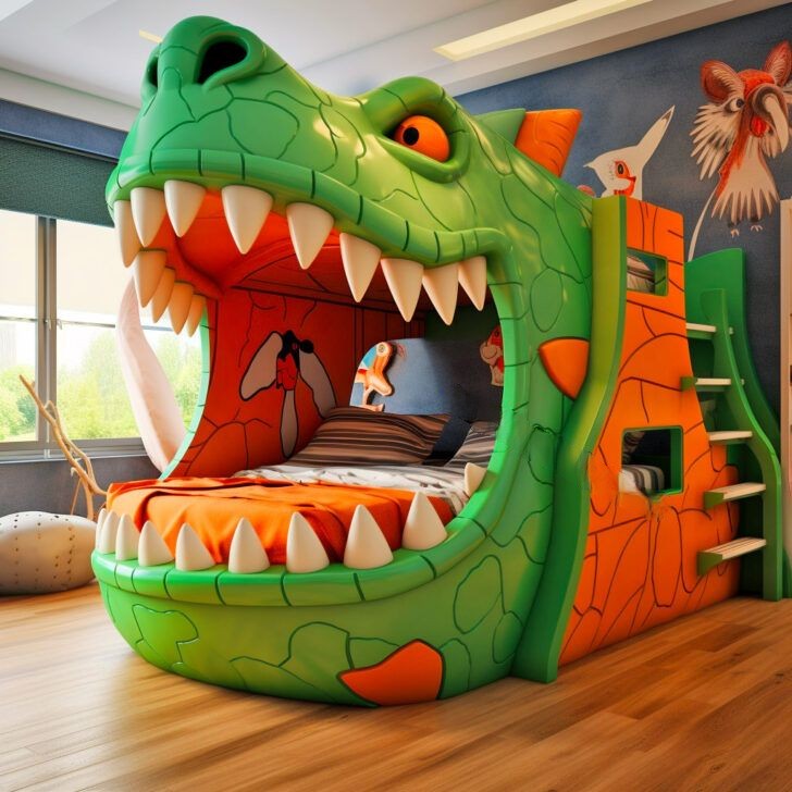 Unveiling Dinosaur-Shaped Bunk Beds