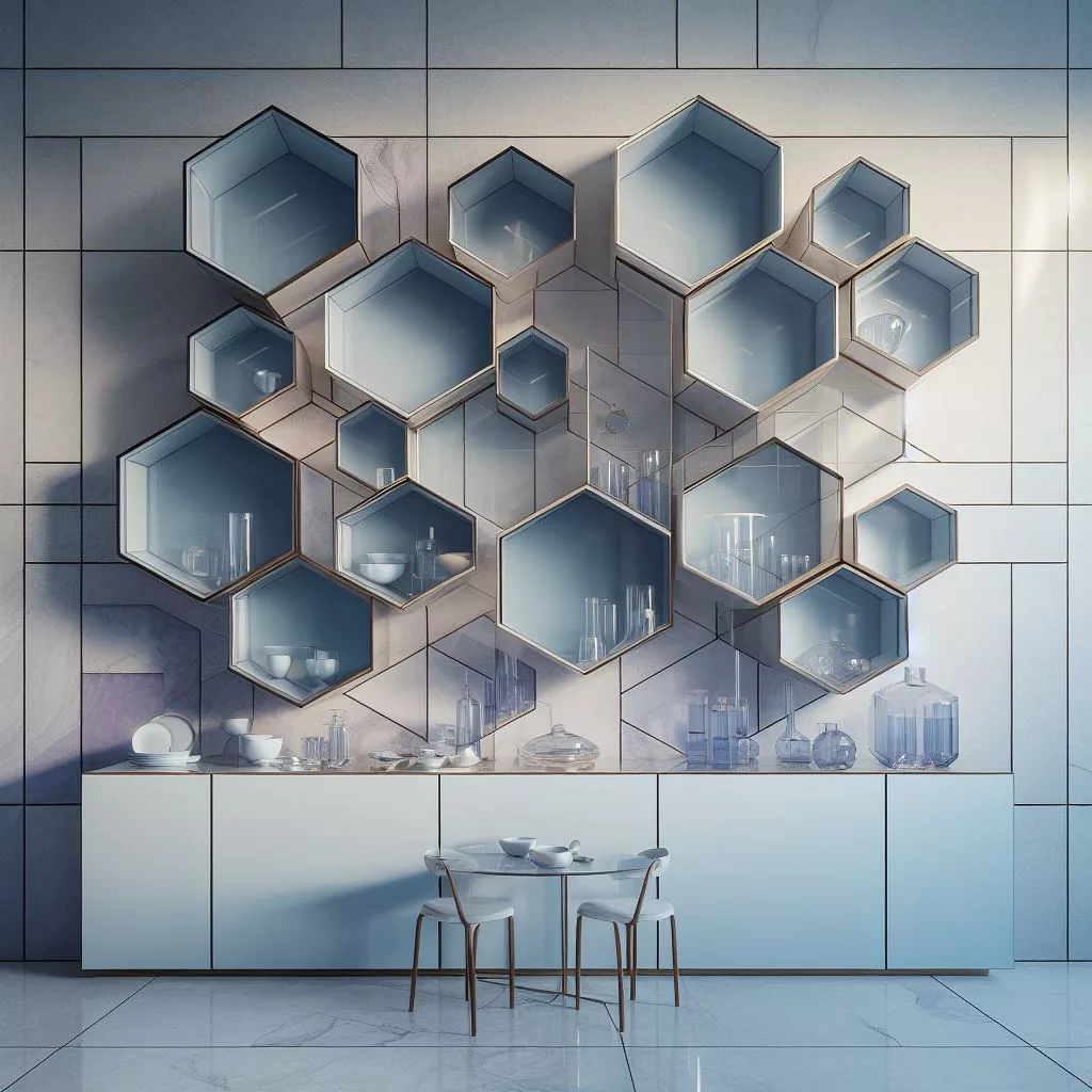 How do I install hexagon shelves?