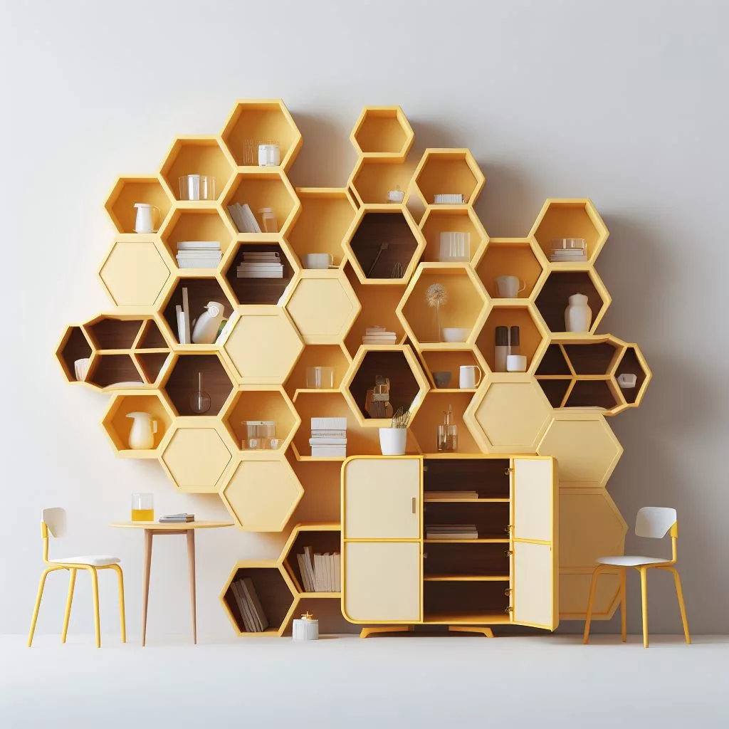 How do I clean and maintain hexagon shelves?