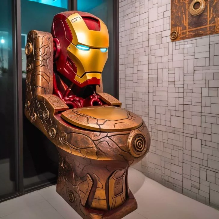 Discover the incredible Iron Man Toilet: a detailed look at its design and features.