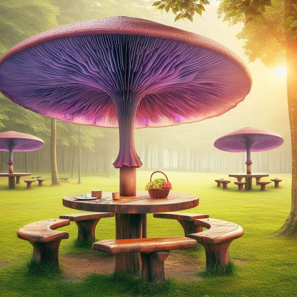 Opt for a mushroom umbrella