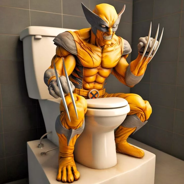 Discover the amazing Wolverine Toilet: a perfect blend of style and functionality!