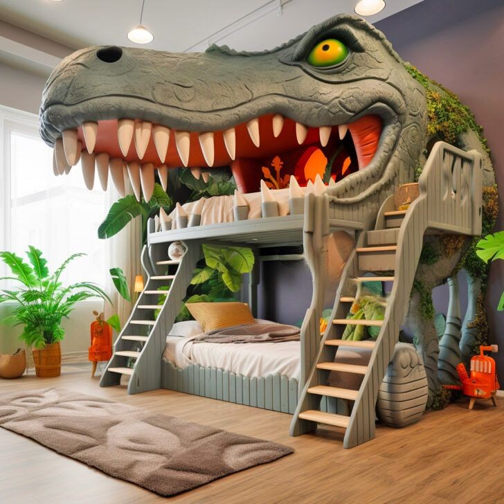 Dinosaur loft outlet bed