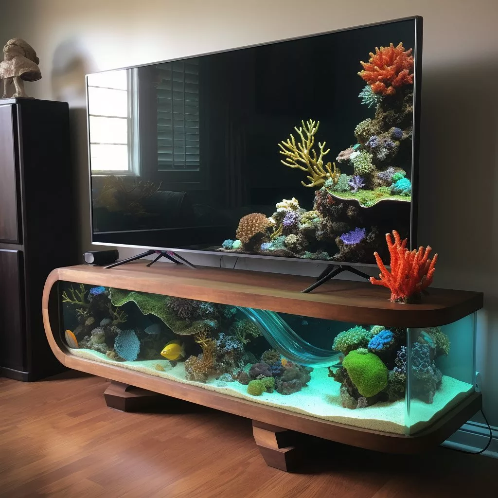 Aquarium TV Stand: Stylish Fish Tank Design for Your Living Room