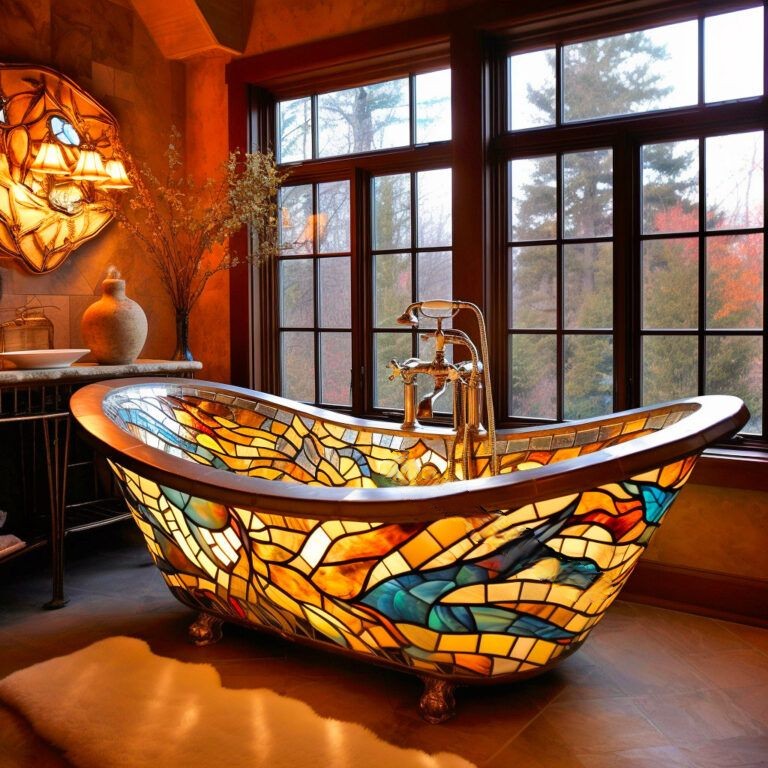 The Beauty of Glass and Water: Stained Glass Bathtubs Unveiled