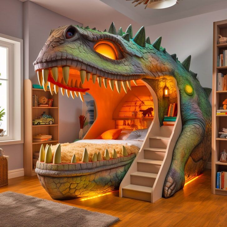 The Functional Side of Dino Bunk Beds