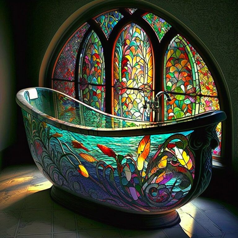 The Beauty of Glass and Water: Stained Glass Bathtubs Unveiled