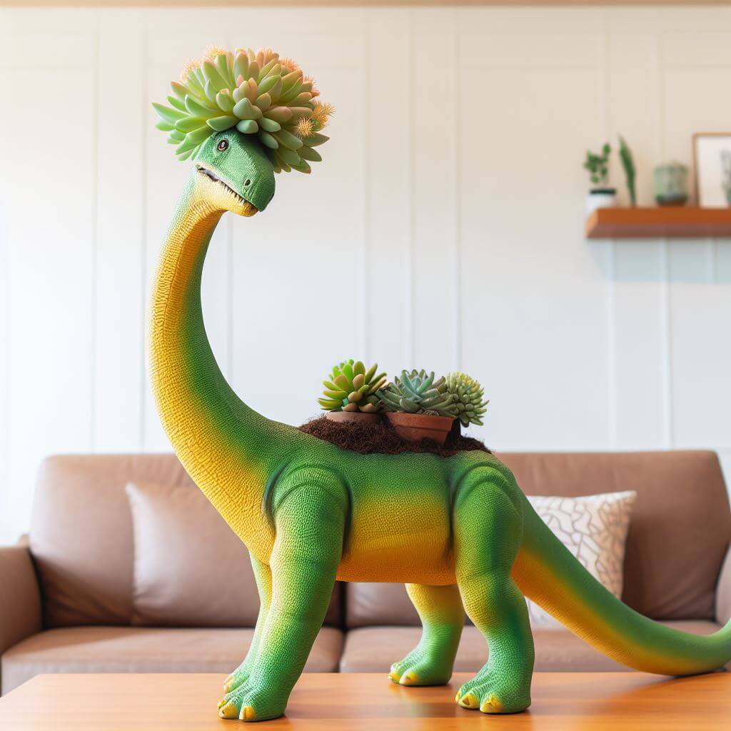 Bringing Jurassic Flair to Your Garden: Dinosaur Plant Pots Delight