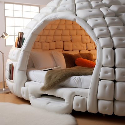 Experience the Arctic in Your Bedroom: The Igloo-Inspired Bed